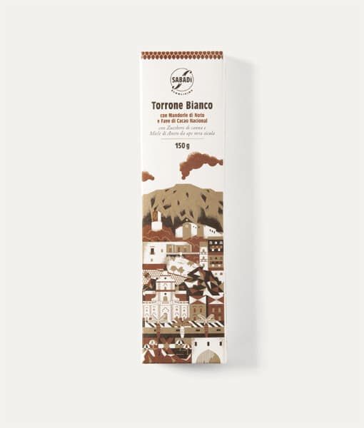 White nougat with Noto almonds and Nacional cocoa beans