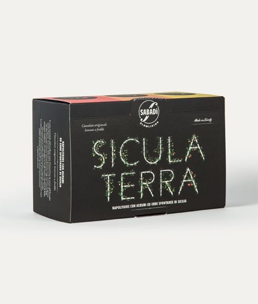 SICULA TERRA - Confezione assortita di cioccolatini aromatizzati con agrumi ed erbe spontanee di Sicilia - immagine 2