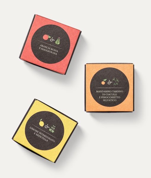 SICULA TERRA - Confezione assortita di cioccolatini aromatizzati con agrumi ed erbe spontanee di Sicilia - immagine 3