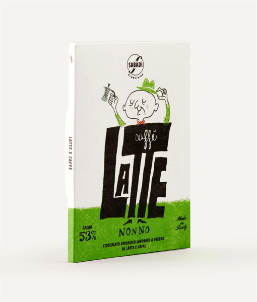 cioccolato al latte bio e caffe