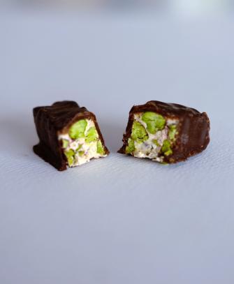 torroncino al pistacchio ricoperto