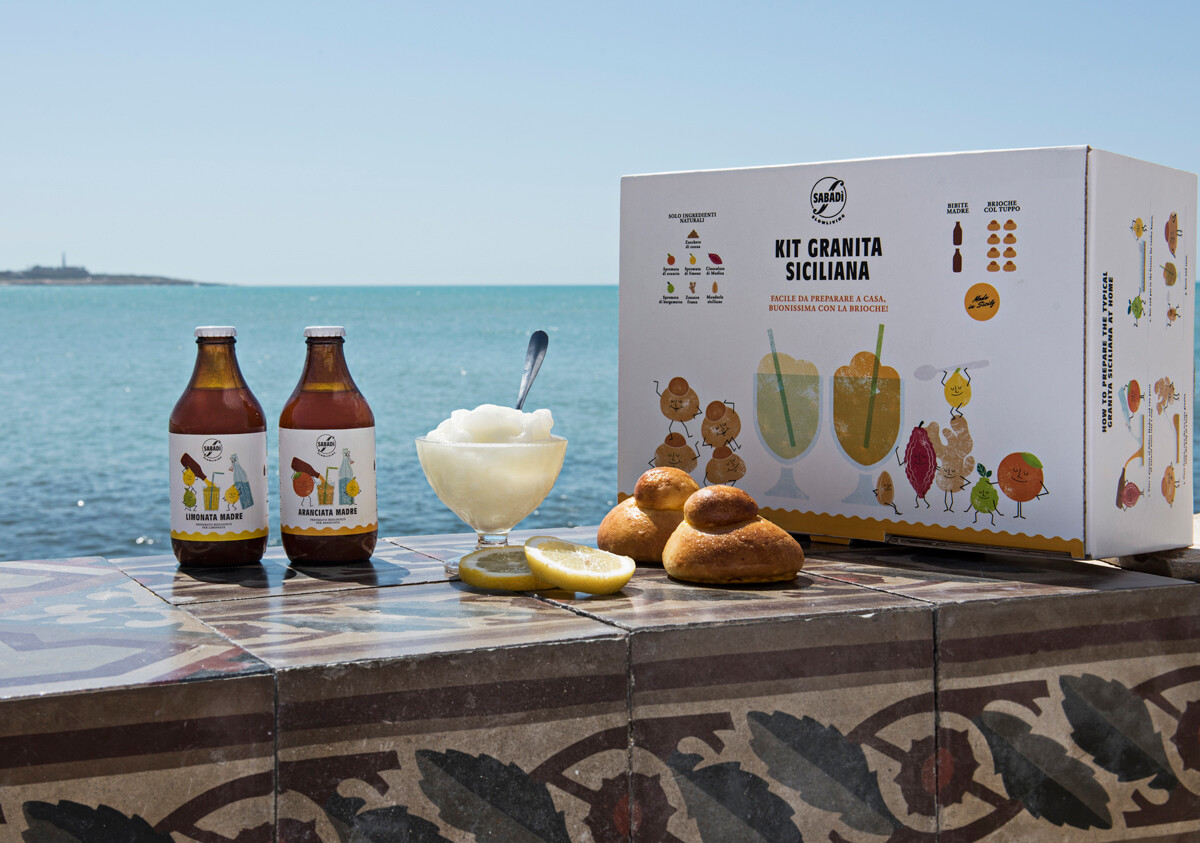 kit granita e brioche al mare