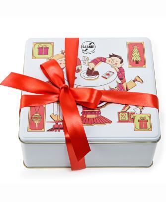 CONFEZIONE REGALO NATALIZIA - Scatola in latta dedicata ai regali di Natale - immagine 2